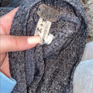 Grey free people long sleeve